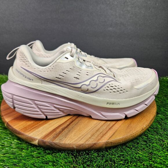 Saucony Shoes - Saucony Guide 18 Moon Quail Womens Size 10 Cream Athletic Running Shoes Sneakers